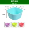 Tigela Quadrada de Plástico de Alta Qualidade Coreana Japonesa Tigela para Sopa Tigela para Malatang Cor Sólida Tigela Fofa para Crianças Tigela de Arroz Tigela para Frutas