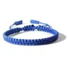 Pulsera de Amistad Azul Nuevo Estilo Transfronteriza, Popular Pulsera Tejida a Mano, Joyería de Hilo para Viajes Diarios y Fiestas de Mujeres