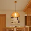 Lámpara de araña estilo japonés Lámpara creativa personalizada para comedor Piña Nórdica Simple Lámpara de madera Tatami Dormitorio Estudio Lámpara de madera