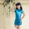 Cheongsam de Ciruela y Bambú para Niños de Verano 2001-3 Traje Tang para Niñas Vestido de Princesa Estilo Étnico Niña Ropa de Presentación Guzheng para Niños Grandes