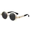 Gafas de Sol Redondas para Comercio Exterior Jamie 923 Estilo Punk Gafas de Sol de Metal Pesado para Mujer Hip-Hop Gafas de Sol Europeas y Americanas para Hombre