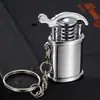 Llavero Colgante Rueda de Amolar Encendedor de Queroseno Moda Único Vintage Retro Portátil Mini Encendedor de Queroseno Nuevo