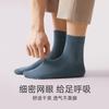 Calcetines de algodón peinado para hombre, calcetines de tubo antibacterianos de algodón, de malla transpirable, para primavera y otoño, finos, para las cuatro estaciones, calcetines de negocios al por mayor