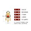 Ayeryuan Nuevo Estilo Chino Marea Nacional Palacio Hanfu Cheongsam Pendientes de Calabaza con Aguja de Plata 925 Pendientes Esmaltados con Borla Antigua