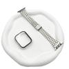 Adequado para AppleWatch7/8/9 geração ultrafina pulseira de aço de três esferas Huawei gt4 pulseira de relógio de folha de aço inoxidável