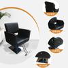 En stock Silla de Barbero Silla de Salón de Peluquería Silla de Afeitar para Hombre Silla de Peluquería Elevable Silla de Aseo de Servicio Pesado Rojo