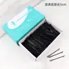 Grampo de cabelo 5cm preto atacado estilo coreano simples grampo sem pintura presilha para franja acessórios para cabelo atacado