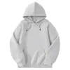 Nuevo producto de otoño: Sudadera de trabajo lisa de color personalizado, corte holgado, hecha de algodón chino y seda de leche, con logo estampado