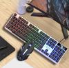 Teclado y Ratón USB con Cable para Ordenador Doctorton Arcoíris Retroiluminado Trasero Instalación DIY
