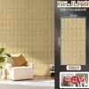 Componentes de panel de moldura de ventana geométrica de PU, ladrillos texturizados interiores, panel de pared de fondo, panel decorativo, ladrillos de pan