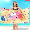 Toalla de Playa Serie Cerdo Peppa Linda Transfronteriza Microfibra Toalla de Baño Estampada Toalla para Fiesta en la Playa al Aire Libre de Verano