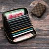 Popular Transfronterizo Color Sólido de Alto Valor Tarjetero Acordeón, Tarjetero Compacto para Hombre, Tarjetero, Monedero, Almacenamiento de Identificación Integrado