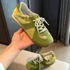 Zapatillas de Entrenamiento Alemanas de Suela Gruesa para Mujer, Nuevo Estilo Delgado de Verano 2026, Tenis Deportivos Casuales Blancos