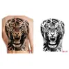 Tatuaje Temporal de Hierbas para Mitad de Espalda Pegatina Dragón Geisha Chhao Yun Pegatina de Tatuaje para Espalda Pegatina de Tatuaje Semi-Permanente de Jugo para Espalda