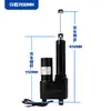 Atuador Linear Elétrico Elevador Grande Empuxo 1000KG CC 12V24V36V48V Grau Industrial Haste Telescópica Cilindro Elétrico