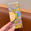 Bandas Elásticas Desechables de Color Caramelo para Niños Trenza de Tendón de Goma Anillo Pequeño para el Cabello de Bebé Cuerda para la Cabeza de Bebé sin Cabello Negro para Niña