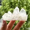 Venta al por mayor de fabricantes de racimos de cristal blanco natural, especímenes minerales, piedras energéticas, racimos de cristal de piña, decoraciones para el hogar desmagnetizantes