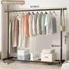 Novo cabideiro de chão estilo minimalista, cabideiro móvel para quarto, dormitório, varanda, varal vertical simples atacado