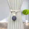 Nueva correa de cortina de bola redonda pastoral directa de fábrica hebilla de cortina cuerda de bola creativa para sala de estar sin perforaciones accesorios para cortinas