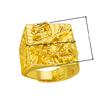 Yihua Anillo Guía de Caracteres Largos Anillo de Dragón Dorado No Plateado Anillo Grande de Relieve de Caracteres de Dragón Anillo Abierto Ajustable para Jefe