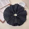 2025 Nuevo Estilo Coreano Anillo para el Cabello Plisado Oversize Anillo de Lazo Grande Combinable Doble Capa Cuerda para el Cabello Cuerda para el Cabello Flor para el Cabello Accesorios para el Cabello Tocado