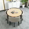 Mesa de Recepção Simples e Combinação de Cadeiras Mesa de Negociação Recepção de Loja Comercial Mesa e Cadeira Mesa Redonda Pequena para Lazer de Escritório
