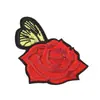 Explosiones transfronterizas bordado por computadora tela de rosas pegatinas accesorios hechos a mano para DIY decoración de bolsa fábrica directa en stock al por mayor