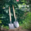 Pá de Aço Manganês, Pá Pequena Agrícola, Ferramenta de Jardinagem Doméstica, Plantio de Vegetais ao Ar Livre e Escavação de Solo, Pá Quadrada Espessada