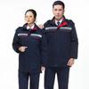 Chamarra de invierno gruesa acolchada de algodón tira reflectante larga para hombre y mujer ropa de trabajo de propiedad contenedor interior desmontable con capucha protección laboral chamarra acolchada de algodón