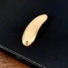 Broche de Metal Brillante con Forma de Lágrima Larga Europea y Americana Pin de Moda Exagerado Simple Transfronterizo Accesorio de Pecho de Lujo Ligero de Alta Gama