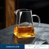 Juego de Té de Vidrio Tamaño Grande Pequeño Taza Pública Resistente al Calor Vidrio de Borosilicato Alto Espesorado Buena Taza Filtro Drenador de Té