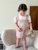 Ropa para niñas: falda con tirantes, estilo fino de verano 2026, vestido tipo camiseta para bebé niña Clase A