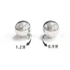 Aleación de Titanio F136 Punta de Bola Dentada Exterior Pulida Cono Labio Uña Oreja Uña Lengua Cabezal de Repuesto Titanio G23 Joyería para Piercing