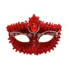 Máscara Nova com Renda Veneziana Banhada a Ouro com Strass Embutido Máscara de Baile de Máscaras Carnaval Adereços