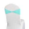 Respaldo de silla para boda en hotel transfronterizo con lazo, sin deducción, banda elástica, lazo elástico, funda de silla sin corbata, decoración