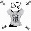 Transfronteiriço Y2K Aliexpress Meio Embalado Dropshipping Estampado Nicho Subcultura Camiseta Colete Top Atacado