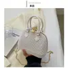 Bolso de Mano de Color Sólido a la Moda con Perlas para Mujer 2023 Venta Caliente Transfronteriza Bolso de Mujer de Moda Tendencia Elegante Versátil
