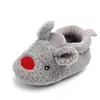 Zapatos de algodón para bebé invierno lindo bebé cálido antideslizante zapatos para niño pequeño Teddy no se caen zapatos al por mayor zapatos para casa talón de bolsa