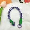 Nuevo Color Dopamina Funda para Teléfono Móvil Accesorios de Cuerda Cuerda para la Mano Hervidor de Agua Estilo Coreano Liso Corto Poliéster Colgante para Mujer