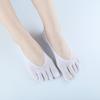Calcetines de Cinco Dedos Medias de Seda para Mujer Calcetines Invisibles de Boca Baja Calcetines Finos de Punta Baja Calcetines de Cinco Dedos Talón Silicona Calcetines de Barco Producto Nuevo