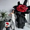Adornos de Flores Artificiales de Rosa Grandes, Escaparates de Centros Comerciales, Toma de Fotos en Escenas de Bodas, Decoración de Puntos de Check-in de Celebridades de Internet