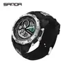 SANDA SANDA 7951 Movimiento japonés Reloj electrónico para hombre Moda deportiva Correa de silicona Reloj para hombre