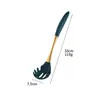 Juego de Utensilios de Cocina con Mango de Silicona Colador Espátula para Freír Cuchara para Sopa Espátula para Freír Utensilios de Cocina para el Hogar Espátula Cuchara para Cocinar Juego de 6 Piezas