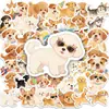 Pegatinas Lindas de Cachorros para Fiesta de Nuevo Estilo Transfronterizas, Adorables Pegatinas Decorativas Impermeables Estilo Ins de Mascotas para Maletas y Botellas de Agua