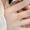 2025 Celebridad de Internet de Douyin Nuevo Anillo de Arco de Fundición No Desvanecible Soldado con Láser Anillo para Dedo del Pie de Pareja Fabricante de Origen