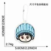 Llaveros de felpa bordados de personajes de anime más vendidos, colgantes decorativos para mochilas de estudiantes, accesorios de moda