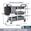 Carrito Multifuncional de Recolección de Alimentos para Restaurantes y Hoteles Comerciales, Carrito de Tres Niveles, Carrito de Eliminación de Alimentos de Plástico Extra Grueso con Cubo de Basura