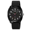 Reloj de Cuarzo Momentum Resistente al Agua 50m para Hombres y Mujeres, Esfera Grande Simple, Correa de Silicona, Reloj Deportivo para Estudiantes
