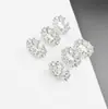 Accesorios de Cristal de Color Duradero Chapados en Plata Gruesa Microincrustados con Circonita Tamaño Grande Rueda Perla Plana Accesorios para Pulsera Hechos a Mano DIY