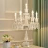 Suministro directo de fábrica Lámpara de pie de cristal de lujo europeo Lámpara de pie para decoración de bodas en salón de banquetes de hotel Lámparas para sala de estar